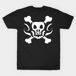 Cursed White head Skull T-Shirt